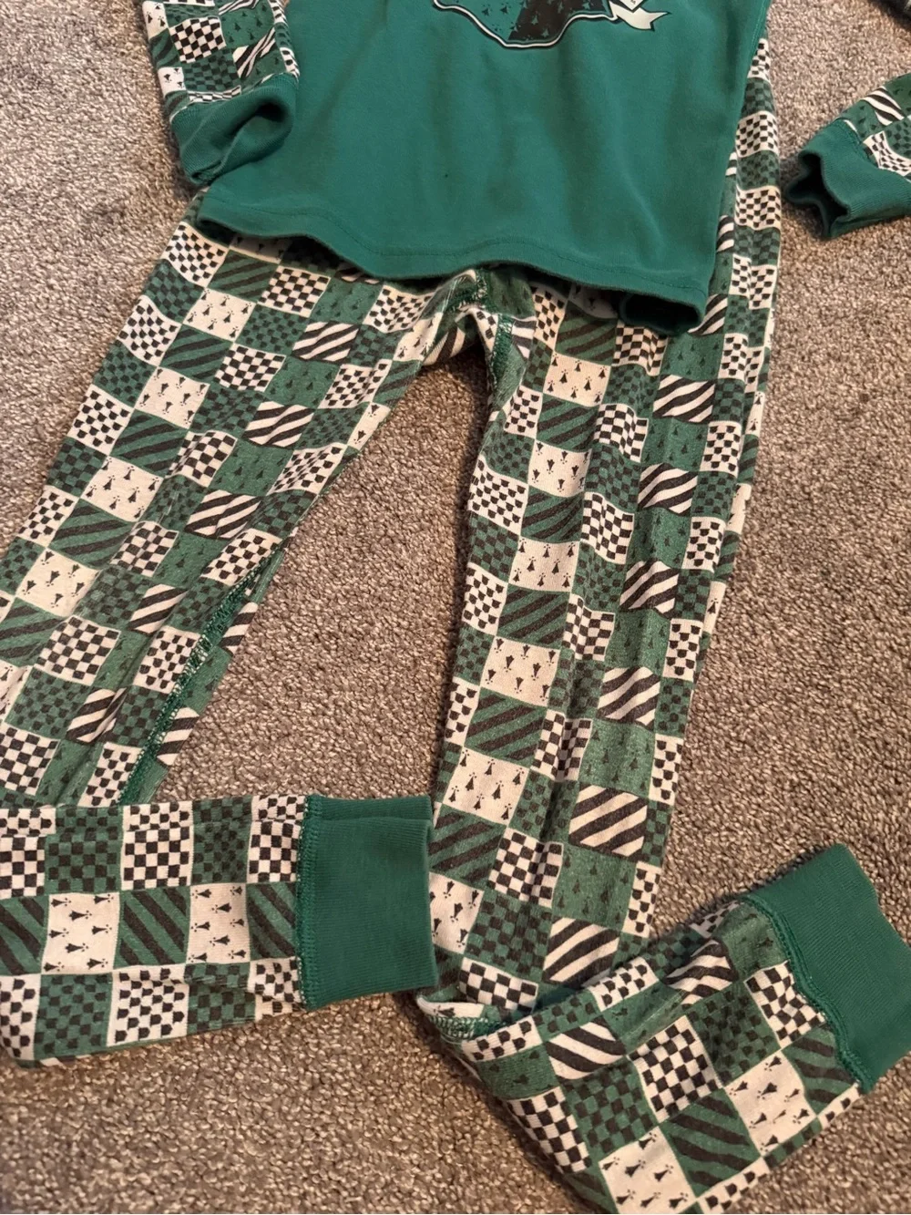 Hanna Andersson Harry Potter Slytherin Green Pajama Set Sz 120cm